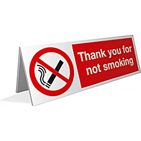 Thank You For Not Smoking Desktop Sign &pound;5 - Signs