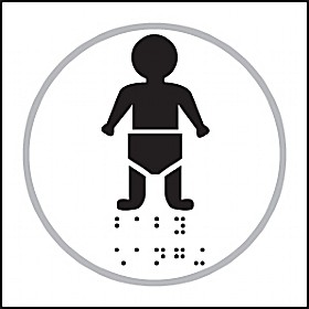 Braille Baby Change Symbol &pound;20 - Signs