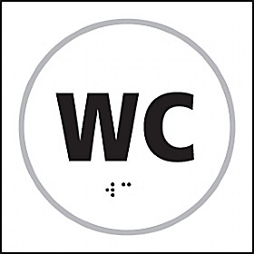 Braille WC Symbol £20 - Signs