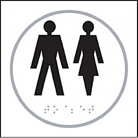 Braille Male And Female Symbol &pound;20 - Signs
