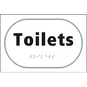Braille Toilets Sign £23 - Signs