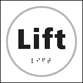 Braille Lift Sign £20 - Signs