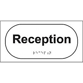 Braille Reception Sign £25 - Signs