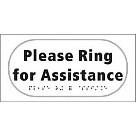 Braille Please Ring For Assistance Sign &pound;25 - Signs