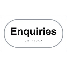 Braille Enquiries Sign £25 - Signs