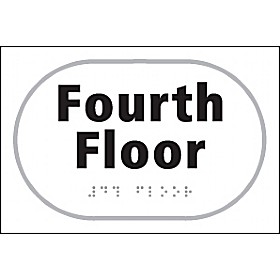 Braille Fourth Floor Sign £25 - Signs