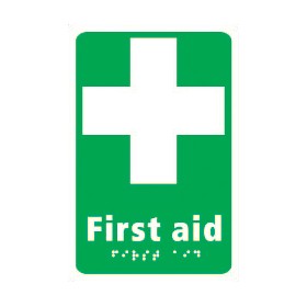Braille First Aid Sign £20 - Signs