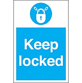 Keep Locked Sign £4 - Signs
