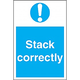 Stack Correctly Sign &pound;4 - Signs