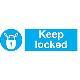 Keep Locked Sign £1 - Signs