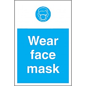 Wear Face Mask Sign £4 - Signs