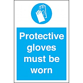 Protective Gloves Must Be Worn Sign £4 - Signs