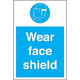 Wear Face Shield Sign £4 - Signs