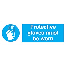 Protective Gloves Must Be Worn Sign £1 - Signs