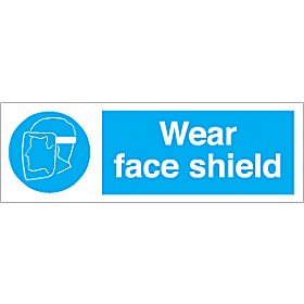 Wear Face Shield Sign £1 - Signs