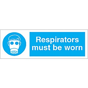Respirators Must Be Worn Sign &pound;1 - Signs