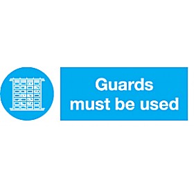 Guards Must Be Used Sign &pound;1 - Signs