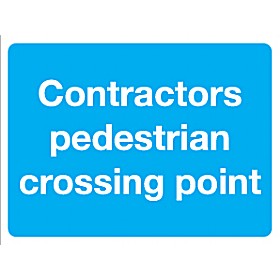 Contractors Pedestrian Crossing Point Sign &pound;10 - Signs
