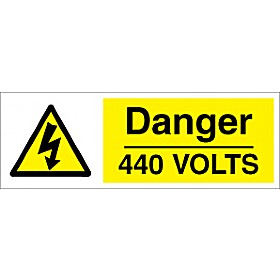 Danger 440 Volts Sign &pound;1 - Signs