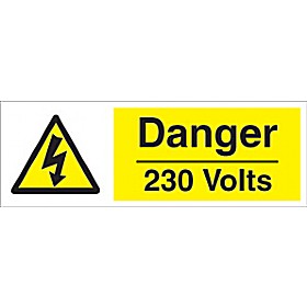 Danger 230 Volts Sign £1 - Signs