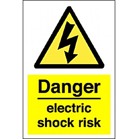 Danger Electric Shock Risk Sign £4 - Signs