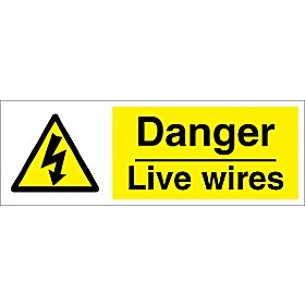 Danger Live Wires Sign £1 - Signs