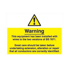 The IEE Wiring Regulations Labels £6 - Signs