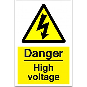 Danger High Voltage Sign £4 - Signs