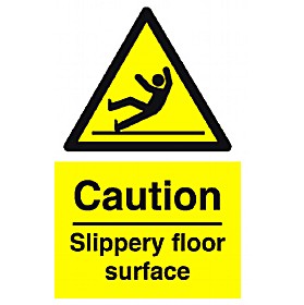 Caution Slippery Floor Surface Sign £2 - Signs