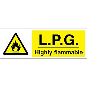 L.P.G. Highly Flammable Sign £1 - Signs