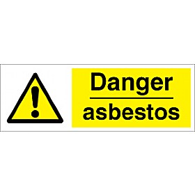 Danger Asbestos Sign £1 - Signs