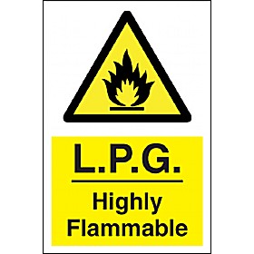 L.P.G. Highly Flammable Sign £4 - Signs