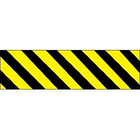 Yellow/Black Diagonal Lines &pound;3 - Signs