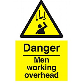 Danger Men Working Overhead Sign £4 - Signs