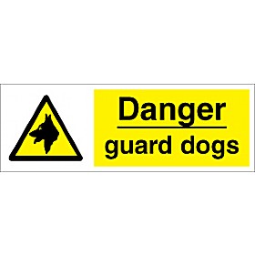 Danger Guard Dogs Sign &pound;1 - Signs