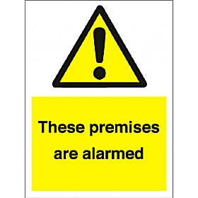 These Premises Are Alarmed Sign £2 - Signs