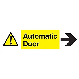 Automatic Door Right Arrow Sign £1 - Signs