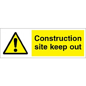Construction Site Keep Out Sign £6 - Signs