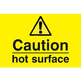 Caution Hot Surface Sign £1 - Signs