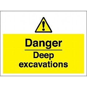 Danger Deep Excavations Sign &pound;10 - Signs