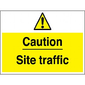 Caution Site Traffic Sign &pound;10 - Signs