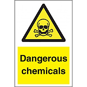 Dangerous Chemicals Sign £4 - Signs