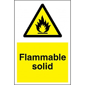 Flammable Solid Sign &pound;4 - Signs