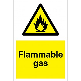 Flammable Gas Sign &pound;4 - Signs