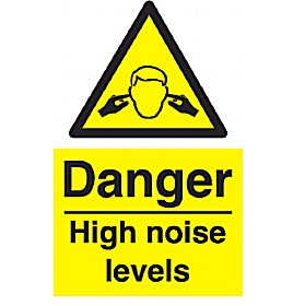 Danger High Noise Levels Sign £4 - Signs