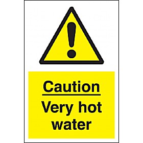 Caution Very Hot Water Sign £4 - Signs