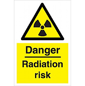 Danger Radiation Risk Sign &pound;4 - Signs