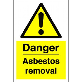 Danger Asbestos Removal Sign &pound;4 - Signs