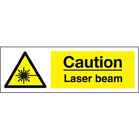 Caution Laser Beam Sign £1 - Signs