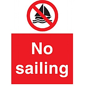 No Sailing Sign £9 - Signs